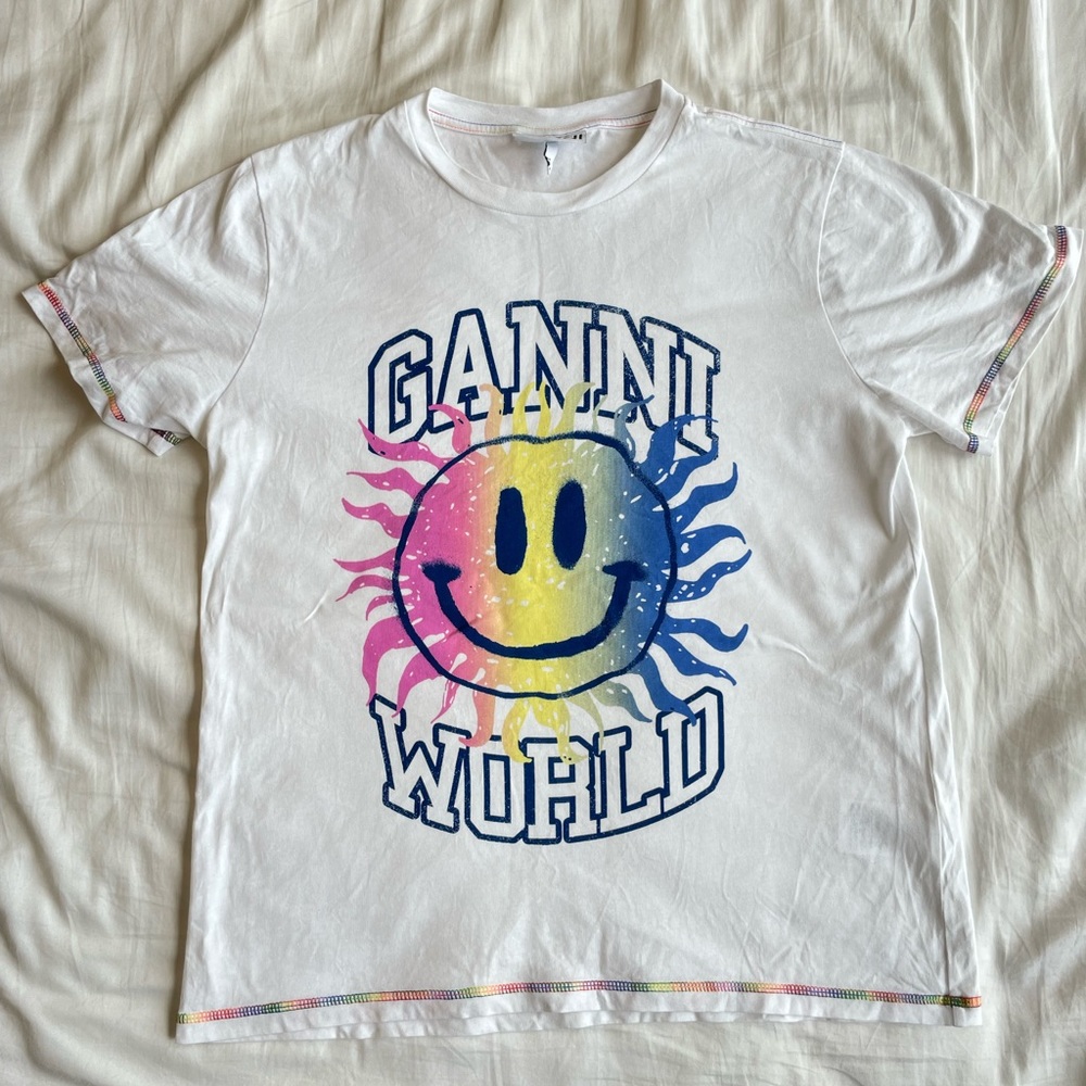 GANNI graphic tee size small